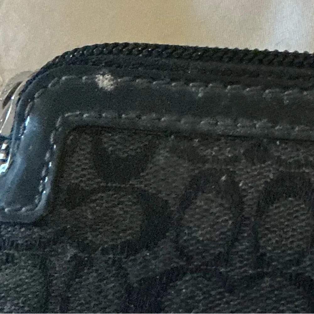 Coach Black Signature Jacquard Tablet Sleeve